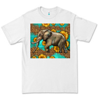 White western sunflowers elephant Premium Tee - LillyAllenDesigns
