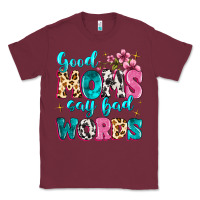 Burgundy good moms say bad words Classic Tee - MaliasSmallBusiness