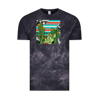 Cloud Black cactus cowhide coaster Vintage Tee - JahusDesignShop