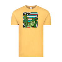 Vintage Mustard cactus cowhide coaster Vintage Tee - JahusDesignShop