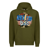 Army Green All american dad 4th of july Premium Hoodie - CowGirlArtShop