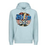 Blue Mist All american dad 4th of july Premium Hoodie - CowGirlArtShop