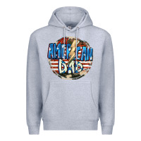 Heather Grey All american dad 4th of july Premium Hoodie - CowGirlArtShop