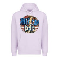 Lilac All american dad 4th of july Premium Hoodie - CowGirlArtShop