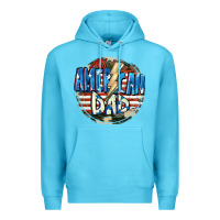 Ocean Blue All american dad 4th of july Premium Hoodie - CowGirlArtShop
