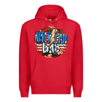 Red All american dad 4th of july Premium Hoodie - CowGirlArtShop