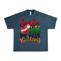 Midnight Navy Santa here we have cookies Urban Heavy Tee - NancyCooperArtShop