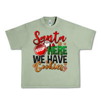 Oil Green Santa here we have cookies Urban Heavy Tee - NancyCooperArtShop