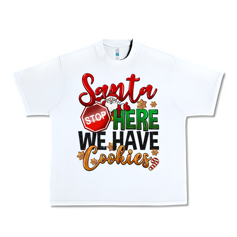 Santa Here We Have Cookies Urban Heavy Tee by NancyCooperArtShop | Teevron
