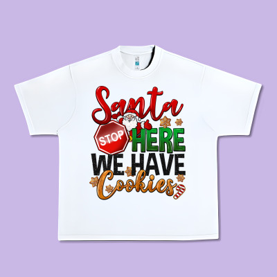 Santa Here We Have Cookies Urban Heavy Tee Designed By Nancycooperartshop