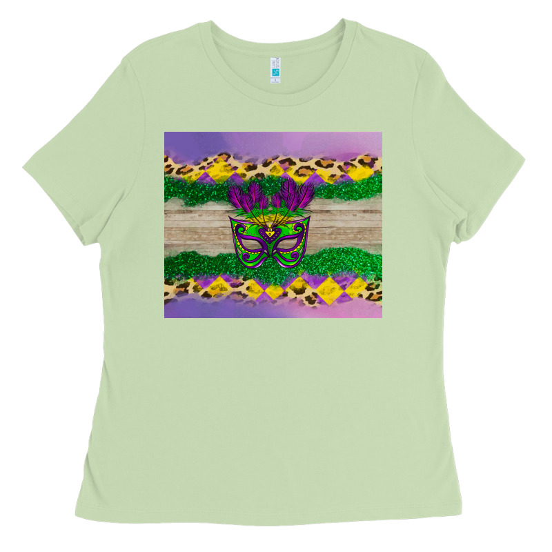 Mardi Gras Mask Ladies Tee by AdoDesignShop | Teevron