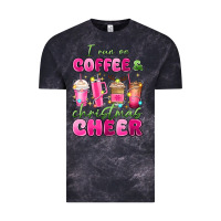 Cloud Black i run on coffee and christmas cheer Vintage Tee - MaliasSmallBusiness