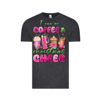Vintage Black i run on coffee and christmas cheer Vintage Tee - MaliasSmallBusiness