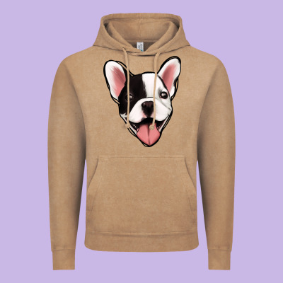 French Bulldog Vintage Hoodie Designed By Jasminsmagicworld