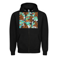 Black serape cowhide and leopard with glitter Zipper Hoodie - TumblerDesignByShophia