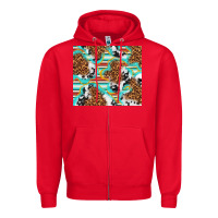 Red serape cowhide and leopard with glitter Zipper Hoodie - TumblerDesignByShophia