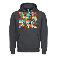 Smoke serape cowhide and leopard with glitter Zipper Hoodie - TumblerDesignByShophia