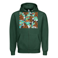 Sports Green serape cowhide and leopard with glitter Zipper Hoodie - TumblerDesignByShophia