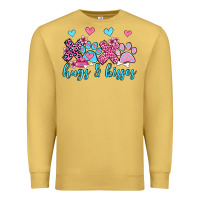 Antique Gold xoxo hugs and kisses paws olivia Premium Sweatshirt - OliviaCreatesArt