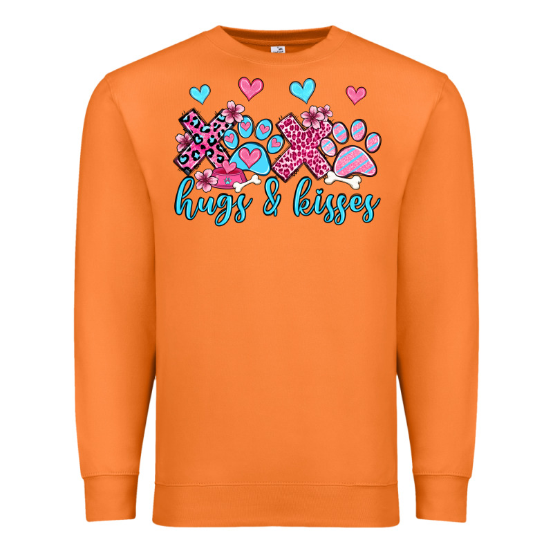Xoxo Hugs And Kisses Paws Olivia Premium Sweatshirt by OliviaCreatesArt | Teevron