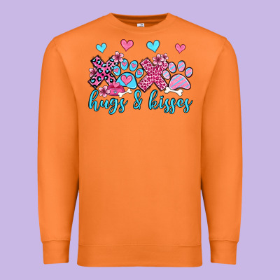Xoxo Hugs And Kisses Paws Olivia Premium Sweatshirt Designed By Oliviacreatesart