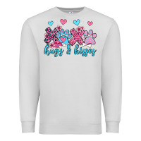 Dove Grey xoxo hugs and kisses paws olivia Premium Sweatshirt - OliviaCreatesArt