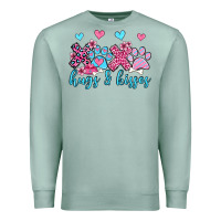 Seafoam xoxo hugs and kisses paws olivia Premium Sweatshirt - OliviaCreatesArt