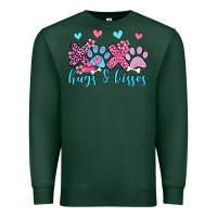 Sports Green xoxo hugs and kisses paws olivia Premium Sweatshirt - OliviaCreatesArt