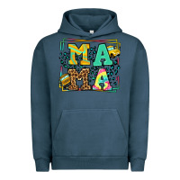 Pigment Midnight Navy School bus driver mama Mother's day Urban Hoodie - LillyAllenDesigns