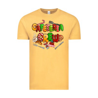 Vintage Mustard Christmas cafeteria crew Vintage Tee - MaliasSmallBusiness