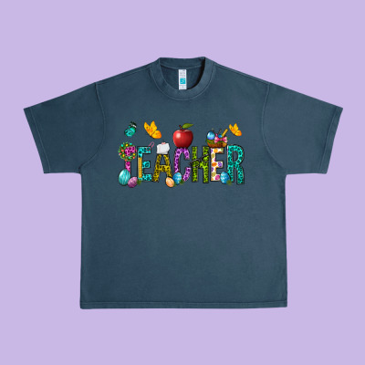 Easter Teacher Urban Heavy Tee Designed By Nancycooperartshop