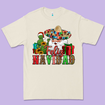 Feliz Navidad Spanish Christmas Premium Tee Designed By Jasminsmagicworld