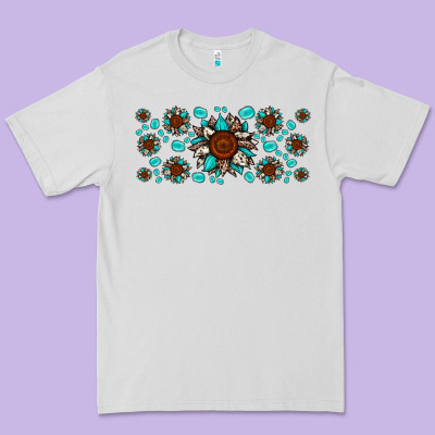 Cowhide Leopard Sunflower Gemstone Premium Tee Designed By Jahusdesignshop