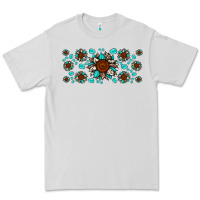 Dove Grey cowhide leopard sunflower gemstone Premium Tee - JahusDesignShop