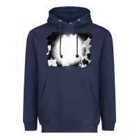 Navy Cowhide Bleached Heavyweight Hoodie - CowCowDesign