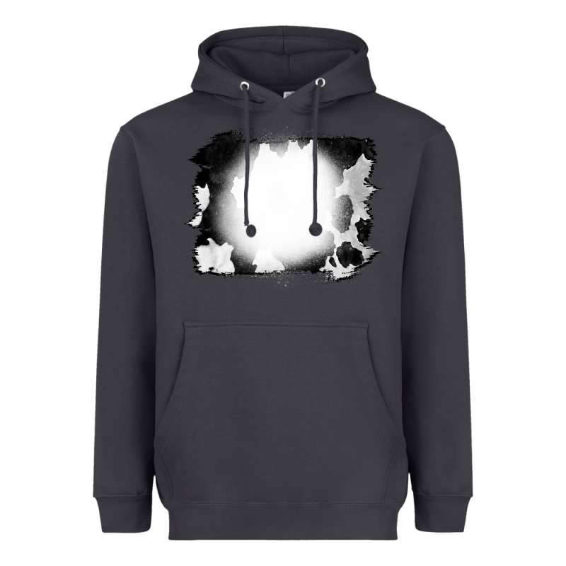 Cowhide Bleached Heavyweight Hoodie by CowCowDesign | Teevron