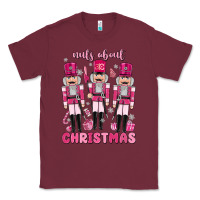 Burgundy nuts about  christmas Classic Tee - MaliasSmallBusiness