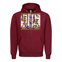 Burgundy happy memorial day Zipper Hoodie - TumblerDesignByShophia