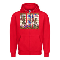 Red happy memorial day Zipper Hoodie - TumblerDesignByShophia