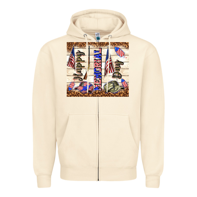 Happy Memorial Day Zipper Hoodie by TumblerDesignByShophia | Teevron