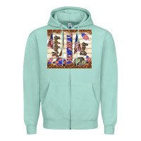 Seafoam happy memorial day Zipper Hoodie - TumblerDesignByShophia