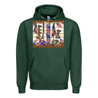 Sports Green happy memorial day Zipper Hoodie - TumblerDesignByShophia