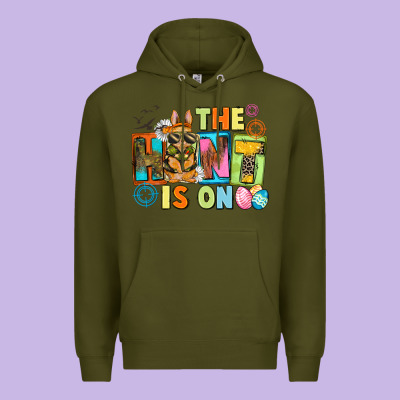 The Hunt Is On Easter Day Premium Hoodie Designed By Cowgirlartshop
