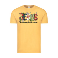 Vintage Mustard jesus the reason for the season Vintage Tee - MaliasSmallBusiness