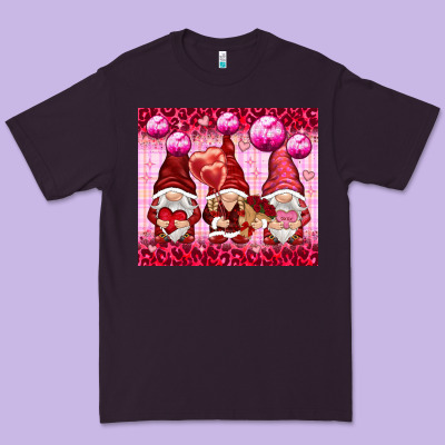 Valentines Gnomies With Leopard Premium Tee Designed By Nancycooperartshop