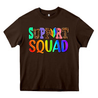 Chocolate Brown support squad Heavy Core Tee - AdoDesignShop