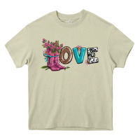 Mossy valentines day love and boots Heavy Core Tee - AdoDesignShop