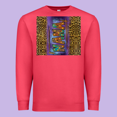 Leopard Nana Tumbler Premium Sweatshirt Designed By Fadigitalartstudio