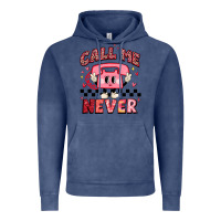 Vintage Denim call me never Vintage Hoodie - MaliasSmallBusiness