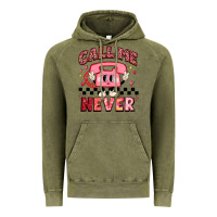 Vintage Olive call me never Vintage Hoodie - MaliasSmallBusiness